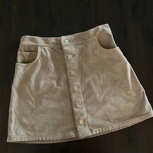 Suede Mini Skirt